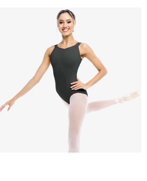 So Danca SL10 Amelia Adult Tank Leotard With Princess Seams Black