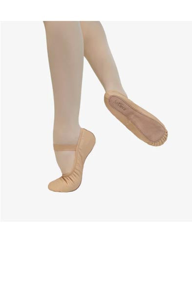 So Danca SD69L Brittany Adult Premium Leather Full Sole Ballet Slipper PINK 40