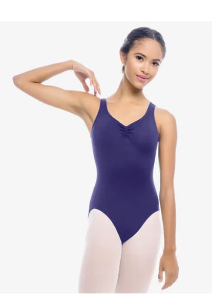 So Danca SL06 Jennifer Adult Tank Leotard With Pinched Front Navy