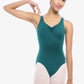 So Danca SL06 Jennifer Adult Tank Leotard With Pinched Front Tropic Green