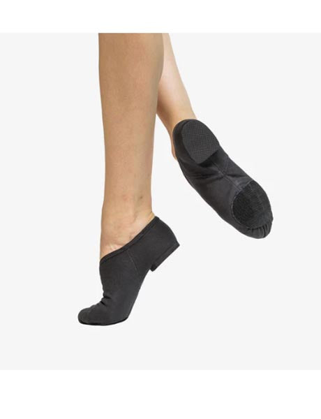 So Danca JZ75L Jada Adult Stretch Canvas Split Sole Jazz Shoe Black