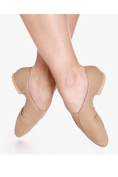 So Danca JZ77L Jin Adult Rubber Sole Jazz Shoe Caramel