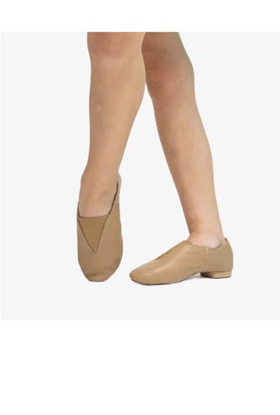 So Danca JZ77S Jinny Child Rubber Sole Jazz Shoe Caramel