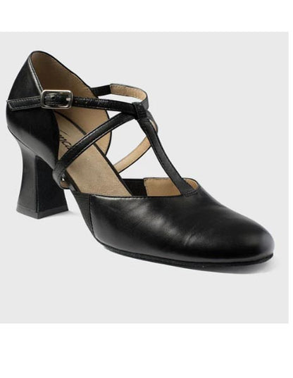 So Danca SD152 Lola 2.5" Heel T-Strap Broadway Cabaret Shoe Black