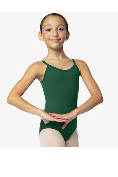 So Danca SL03 Pratish Child Camisole Leotard With Princess Seams Hunter Green