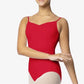 So Danca SL04 Stephanie Adult Camisole Leotard With Pinch Front Red