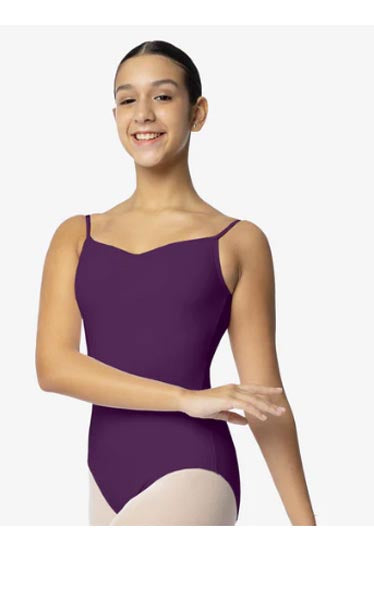 So Danca SL04 Stephanie Adult Camisole Leotard With Pinch Front Dark Purple