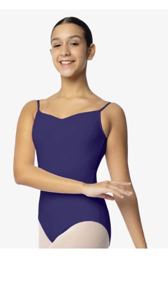 So Danca SL04 Stephanie Adult Camisole Leotard With Pinch Front Navy