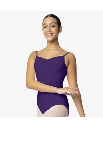 So Danca SL04 Stephanie Adult Camisole Leotard With Pinch Front Midnight Blue