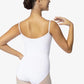 So Danca SL04 Stephanie Adult Camisole Leotard With Pinch Front White