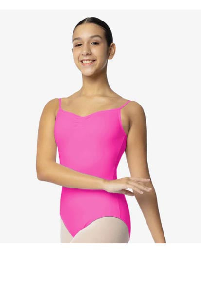 So Danca SL04 Stephanie Adult Camisole Leotard With Pinch Front Dark Pink