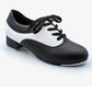 So Danca TA70 Adult Wade Oxford Leather Tap Shoe Black/White