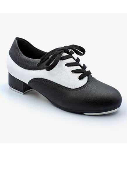 So Danca TA70 Adult Wade Oxford Leather Tap Shoe Black/White