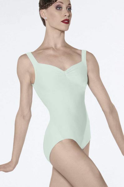 Wear Moi Fasutine Pinch Front Adult Leotard Mint Front