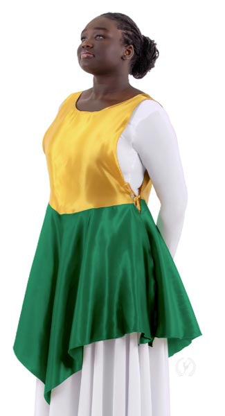 Eurotard B1104 Womens Rose of Sharon Satin Peplum Ephod