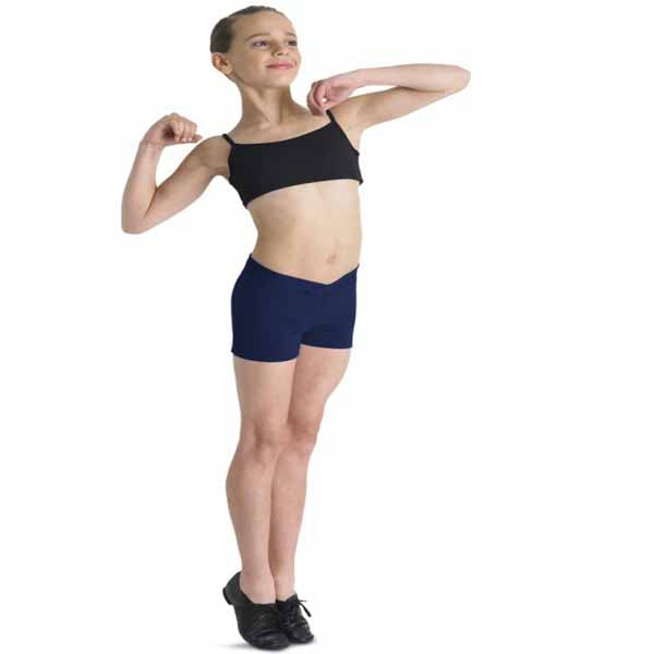 bloch r1984 girls derine basic short navy