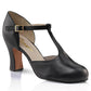 Capezio Chorus T Strap 2 3/4" Heel Character Shoe Black