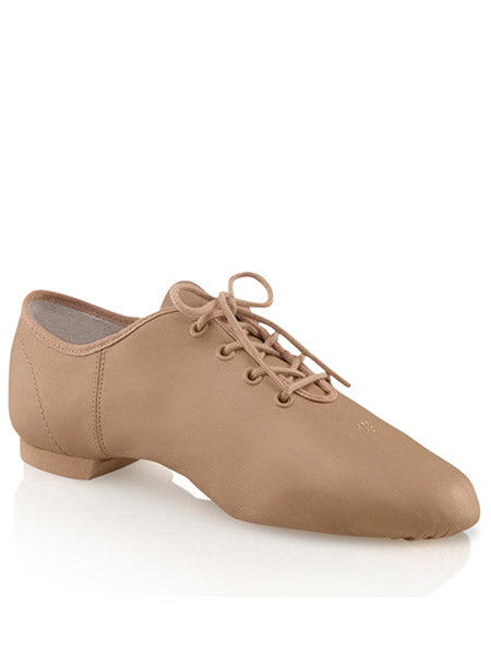 Capezio EJ1 E-Series Jazz Oxford Split Sole Lace up Jazz Shoe Caramel