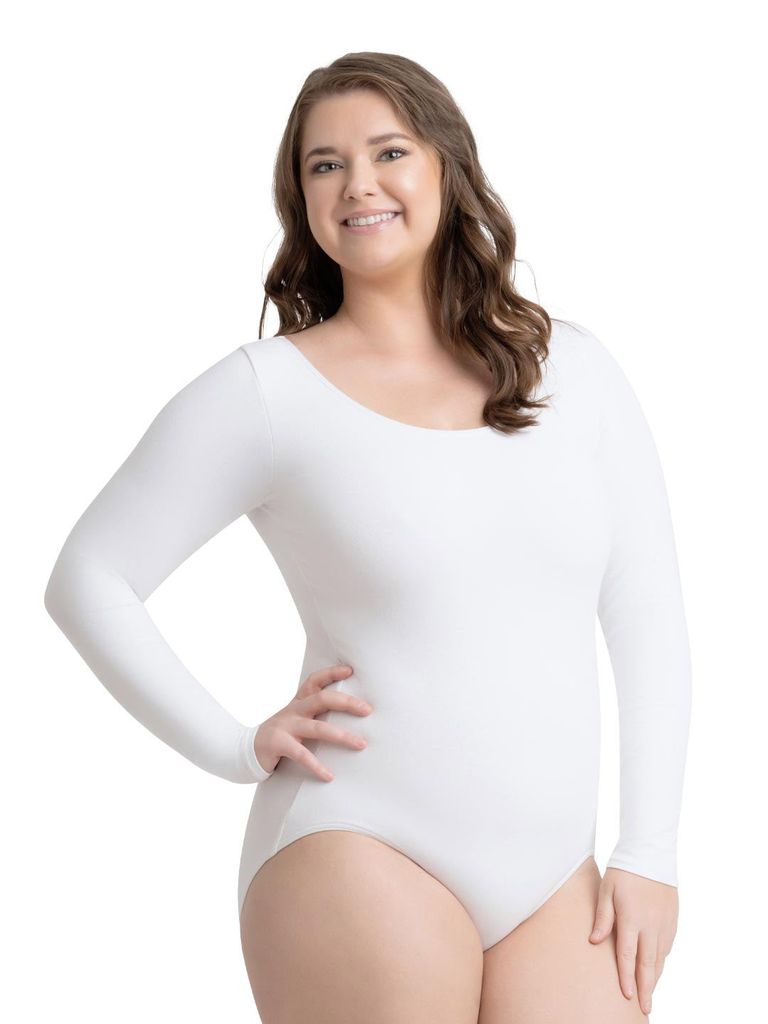 Plus Long Sleeves Bodysuit