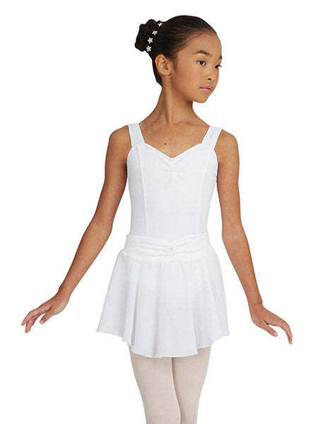 Capezio N9635C Child Pull-On Georgette Skirt White
