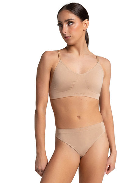 capezio 3683 adult seamless clear back bra – dancefashionssuperstore