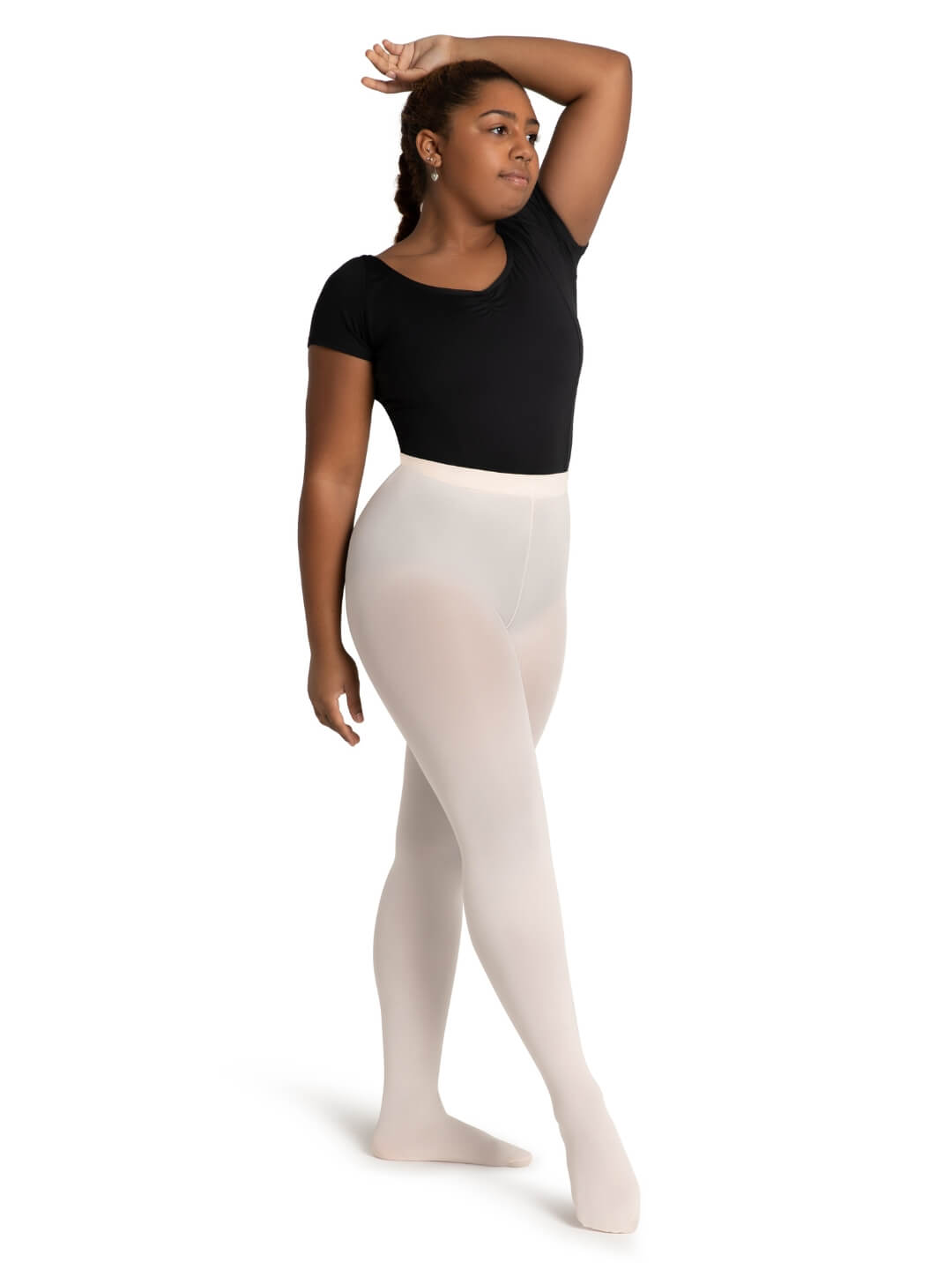 Capezio 1915 Adult Ultra Soft Self Knit Waistband Footed Tights (3 Pack)