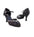 Very Fine CD6801 2.5" Black Satin Ballroom Shoes