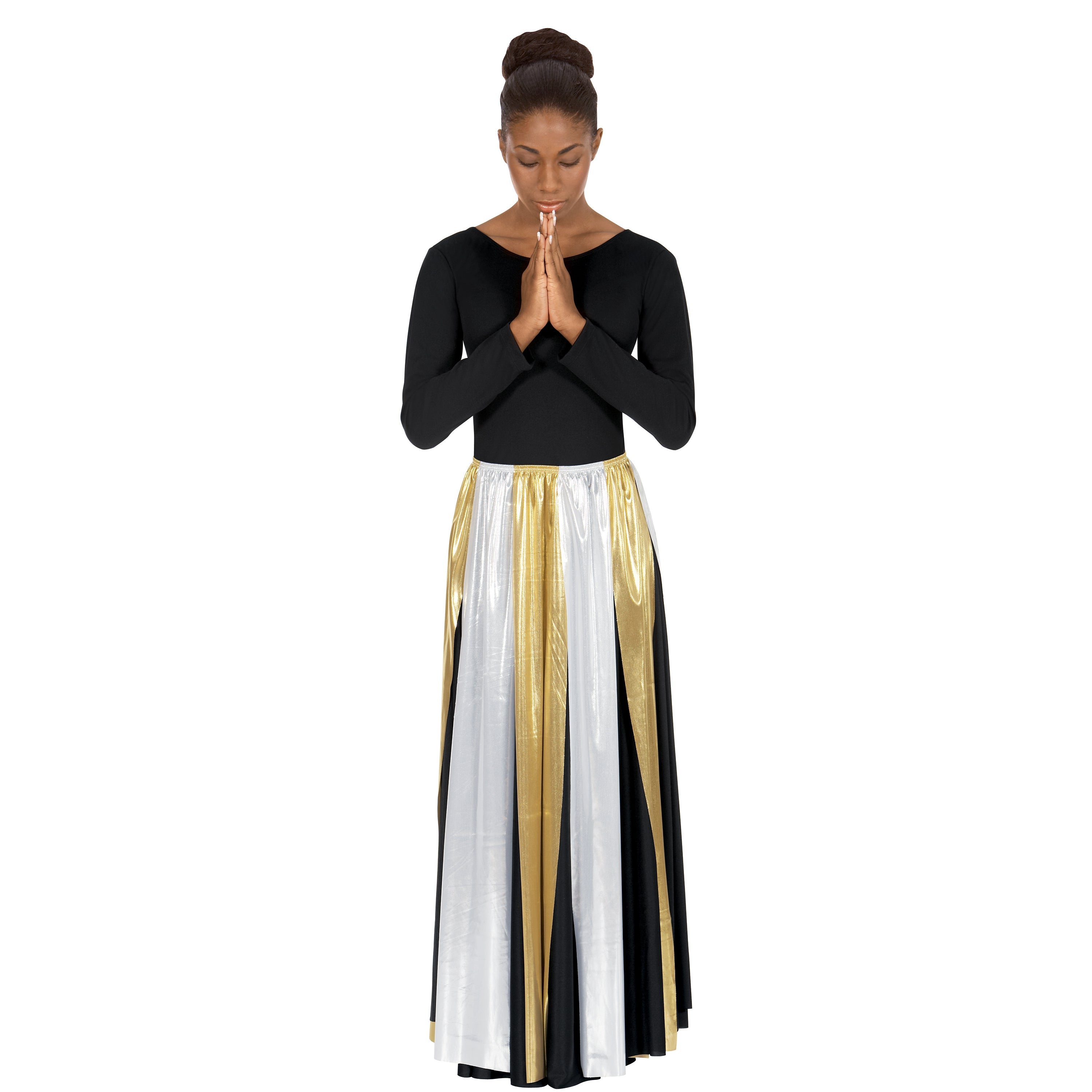 Eurotard 14808 Womens Metallic Streamer Skirt and Overlay