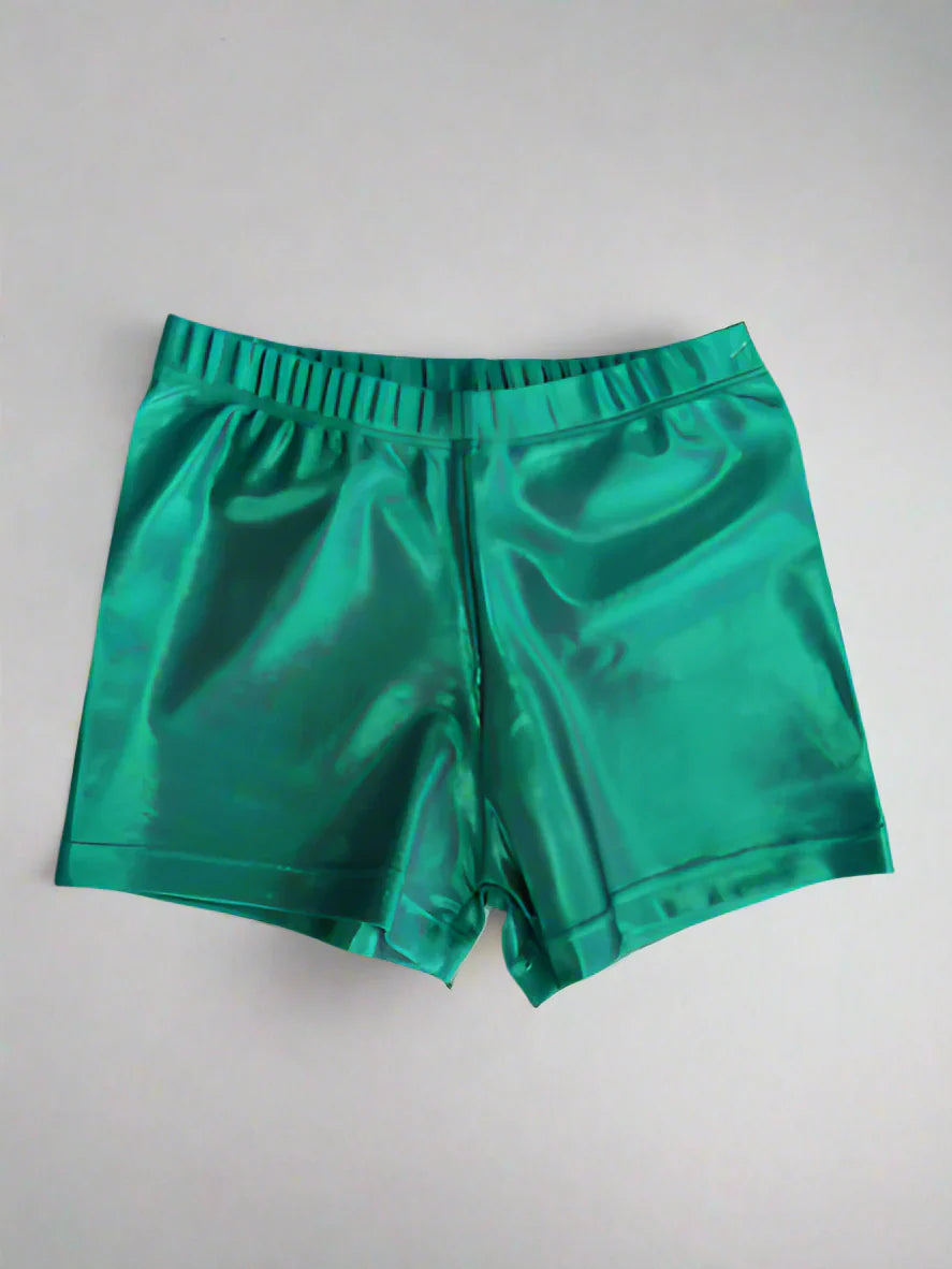 Eurotard 29535C Girls Stardust Metallic Booty Shorts