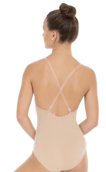 Eurotard 95707 Womens Euroskins Classic Body Liner with Clear and Matching Straps