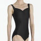 Wear Moi Fasutine Pinch Front Adult Leotard Black