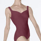 Wear Moi Fasutine Pinch Front Adult Leotard Burgundy