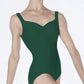 Wear Moi Fasutine Pinch Front Adult Leotard Forest Green