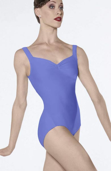 Wear Moi Fasutine Pinch Front Adult Leotard French Blue
