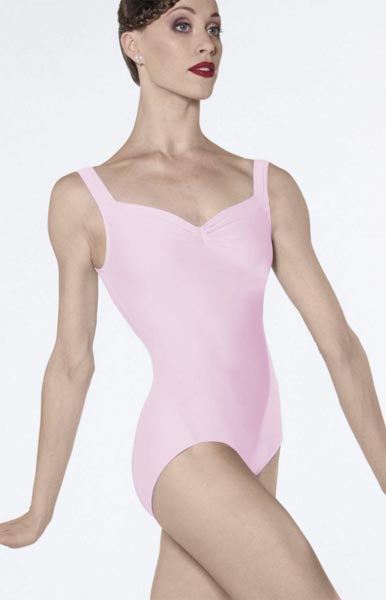 Wear Moi Fasutine Pinch Front Adult Leotard Pink