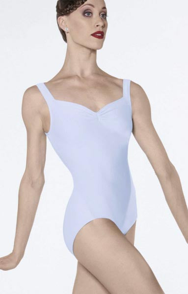 Wear Moi Fasutine Pinch Front Adult Leotard Sky