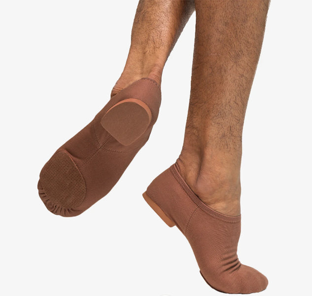 So Danca JZ75L Adult Jada Mocha Color Stretch Canvas Jazz Shoe