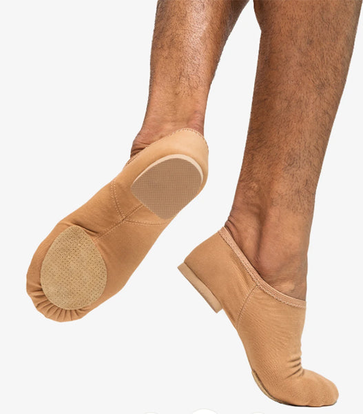So Danca JZ75L Adult Jada Suntan Color Stretch Canvas Jazz Shoe
