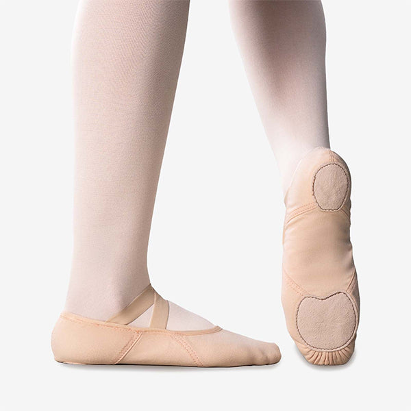 So Danca SD140 Light Pink Adult Diamond Vegan Stretch Canvas Split Sole Ballet Shoe