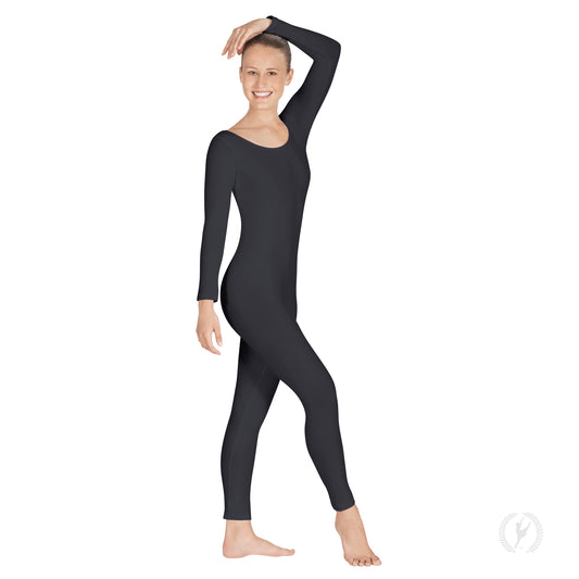 Adult Cotton Lycra&reg; Long Sleeve Unitard - Eurotard 10129