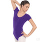 Eurotard 10475 Adult Cotton Lycra®Short Sleeve Leotard Purple color