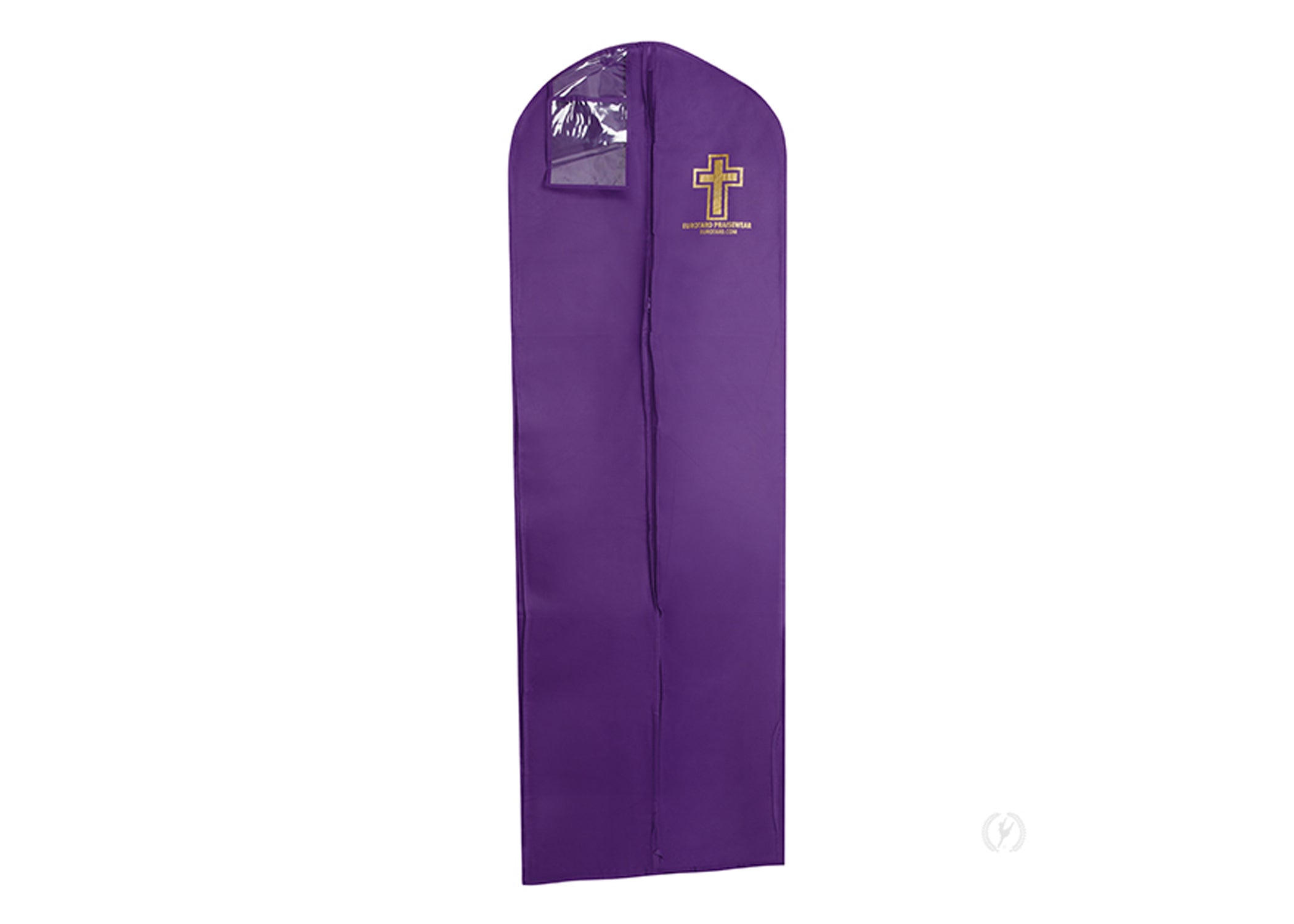 CLEARANCE - Garment Bag with ID Pouch &amp; Imprinted Gold Cross - Eurotard - 13CB