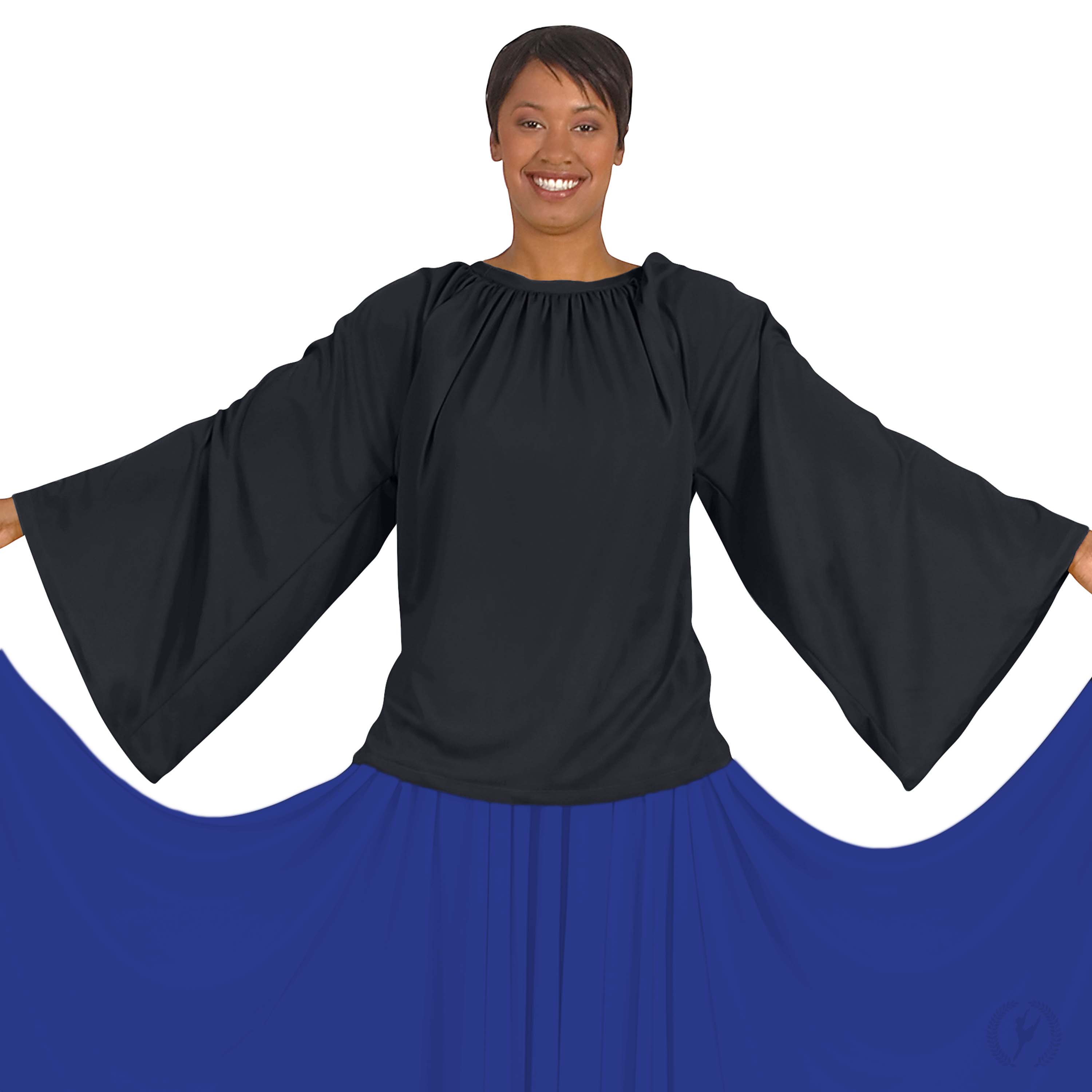 Eurotard 13730 Womens Angel Praise Top Black