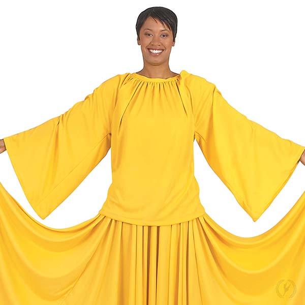 Eurotard 13730 Womens Angel Praise Top Yellow