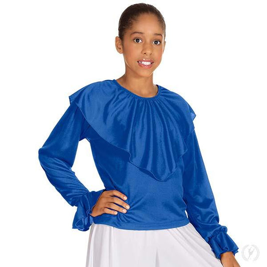 Eurotard 13736 Girls Humble Servant Shawl Top royal