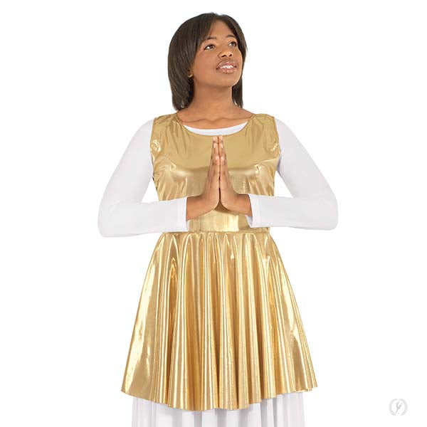 Eurotard 14824 Metallic Peplum Tunic