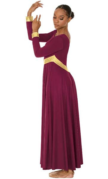 Eurotard 19143 High Favor Dress Burgundy Color