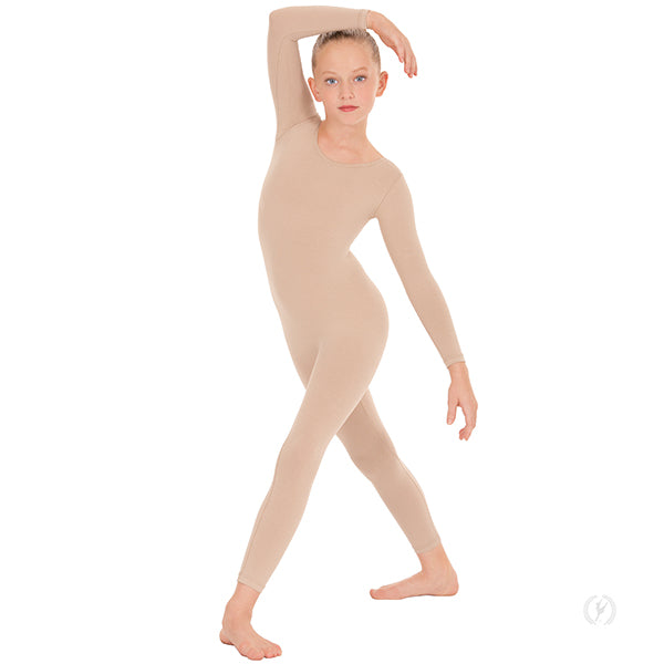 Microfiber Scoop Neck Long Sleeve Unitard - Child's - Eurotard 44129C