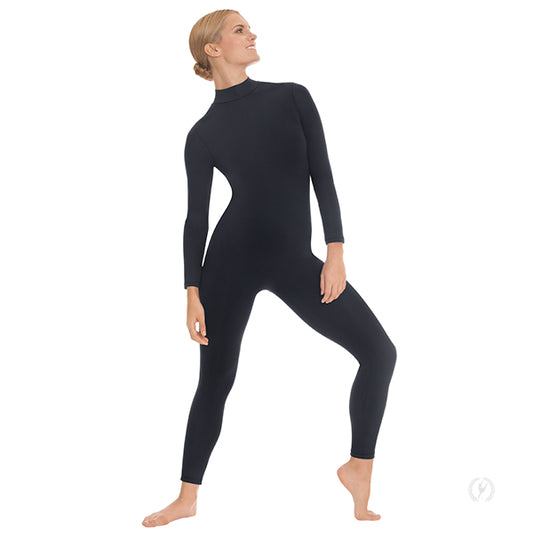 Unisex Mock Neck Long Sleeve Tactel Microfiber Unitard - Eurotard 44132