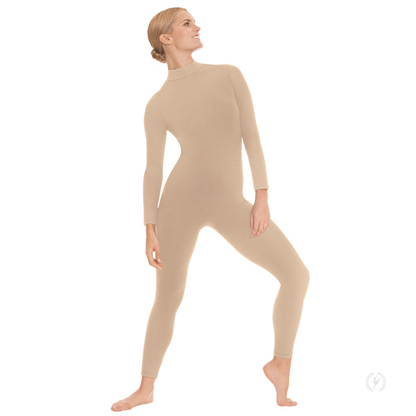 Unisex Mock Neck Long Sleeve Tactel Microfiber Unitard - Eurotard 44132